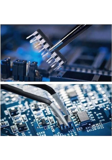 6 Çeşit Vetus Hassas Elektronik Cımbız Seti Antistatik Çelik