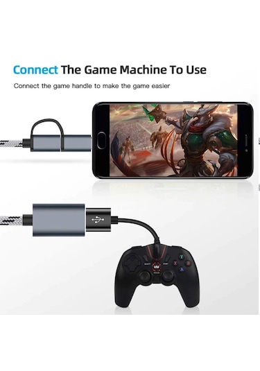 Lunatic 0149 Usb 3.0 Otg To Type C Micro Usb Data Şarj Hızlı
