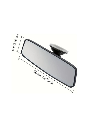 Tongdashop Siyah 360 Derece Ayarlanabilir Otomobil Kör Nokta Aynası Emniyetli Panoramik Tasarım