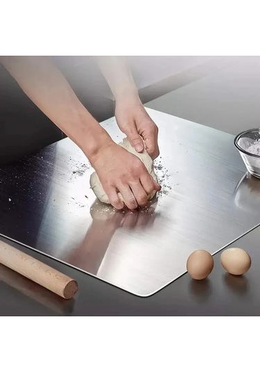 Liangmei L Şeklinde Katlanır Kesme Tahtası Paslanmaz Çelik Çift -