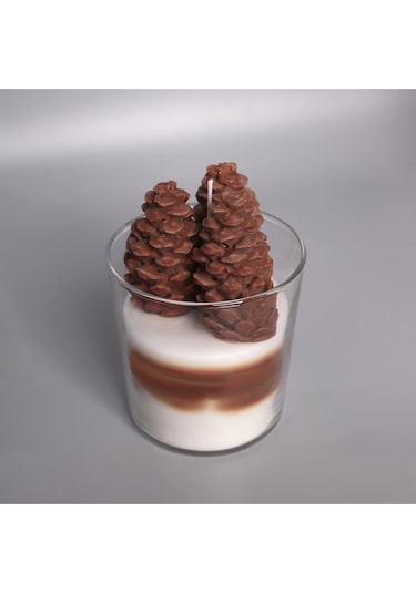 Dekoratif Kokulu Mum Kozalak Kozalak Mum