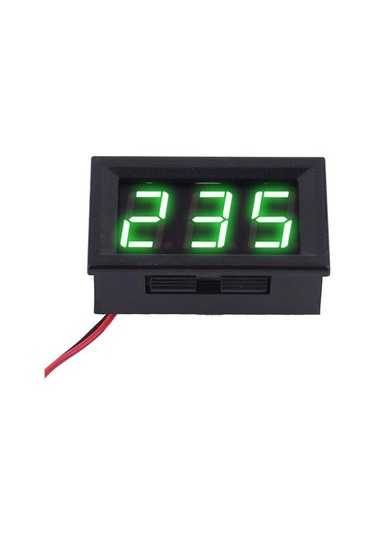 0.56 inç 0-30V 3 Kablolu DC Yeşil Voltmetre