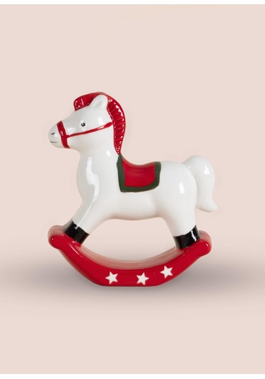 The Mia Dekoratif Yılbaşı Süsü Figür At 13x4x15 Cm 1 Adet