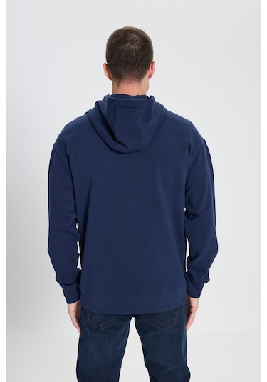 Wrangler Erkek Relaxed Fit Kapüşonlu Sweatshirt W6m95935829 Lacivert