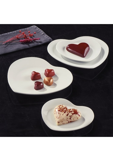 Güral Love 4 Parça Bone Pasta Takımı