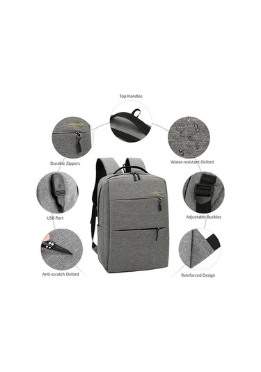 Createtech Sırt Seyahat Seti, İş Dizüstü Çantası, Dayanıklı Kombo 305 Mavi