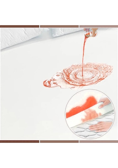 Micro Fitted Full Kenar Su Sıvı Geçirmez Alez Yatak Koruyucu Beyaz