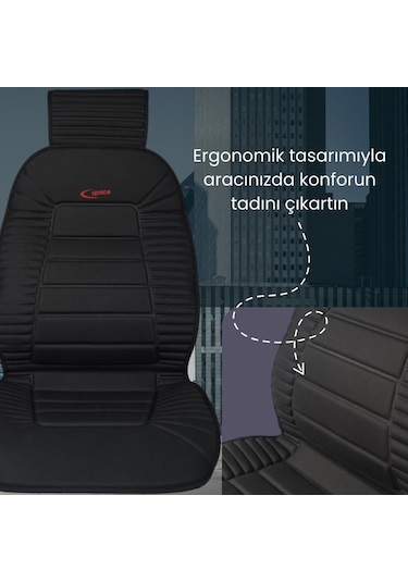 Space Oto Koltuk Minderi, Volkswagen Araçlarla Uyumlu 2'li Set Özel Tasarım Minder Premium 001