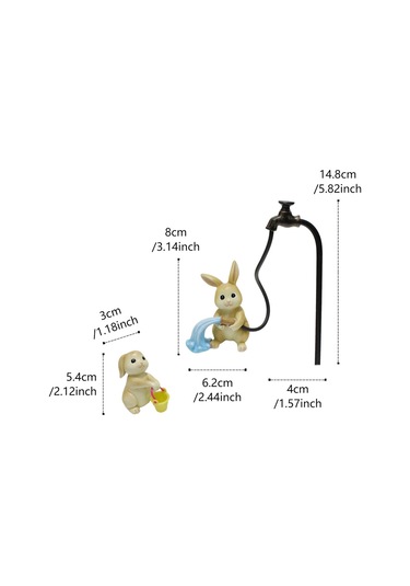 Suntek Paskalya Tavşanı Minyatür Figürleri Reçine Küçük