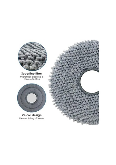 Xurunkeji Roborock Q Revo Robot Süpürge İçin Vakum Aksesuarları Seti Mop Pedleri Ana Yan Fırça Toz Torbaları Hepa Filtre