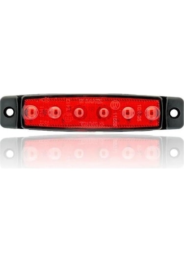 Sanel Led Etek Lambası Parmak Tip Kırmızı - 12v-1515
