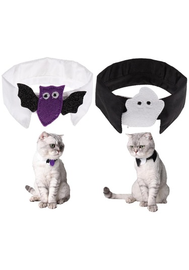 Homyl 2 Adet Pet Papyon Köpek Kedi Ayarlanabilir Boyun Kravat Camgöbeği