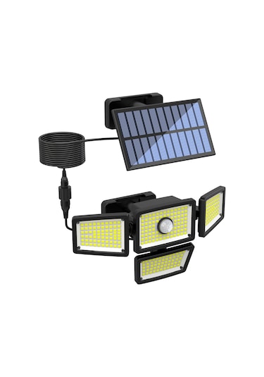 L6380-2 Güneş Enerjili Dış Mekan Işıkları Su Geçirmez Ev Bahçe Siyah Diğer