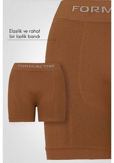 Uniquetrenders Erkek Dikişsiz/seamless Nefes Alabilen Boxer Kahverengi