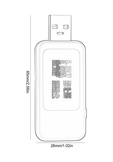 Butuglobal Kws-mx18 10 İn 1 Usb Dc Test Cihazı Akım 4-30 V Gerilim Metre Zamanlama Ampermetre Dijital Metre Siyah