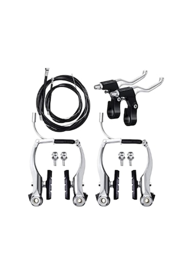 Dış Mekan Bisikleti İçin Metal Kollar Ve Kablolarla Bisiklet Fren Seti