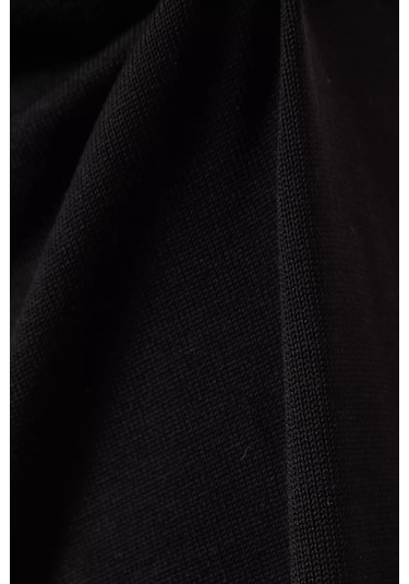 12storeez Silk Cotton Geniş Paça Pantolon Siyah