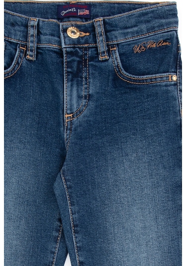 U.s. Polo Assn. Kız Çocuk Mavi Pantolon Jean 50317872-dn0022 Mıd Blue