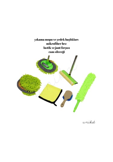 Araç Dış Genel Yıkama Seti 7 Parça 1 Adet