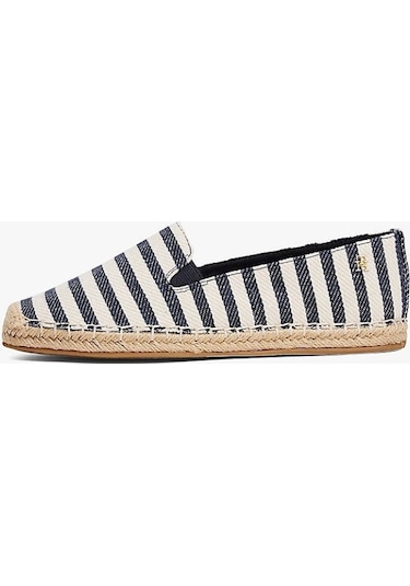 Tommy Hilfiger Kadın Mavi Çizgili Babet Çok Renkli