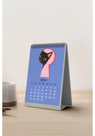 Köpek Tasarım 2026 Masa Takvimi Pytktkv027