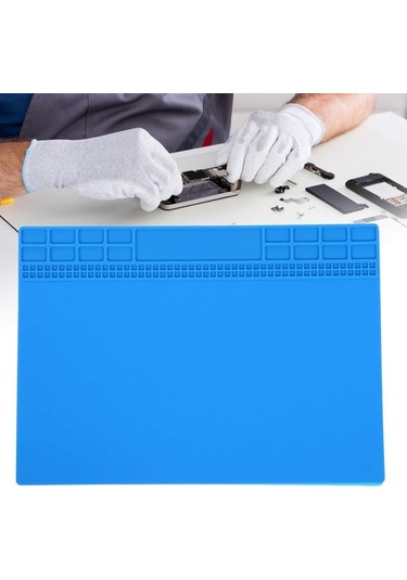 Silikon Çalışma Tamir Pedi 504 350x250 Mm Isıya Dayanıklı Manyetikli