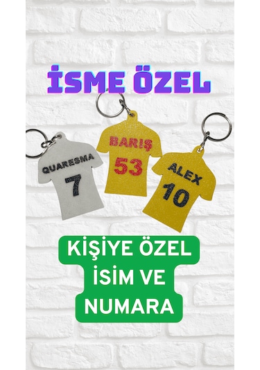 İsme Özel Takım Anahtarlık - 1 Adet Çok Renkli