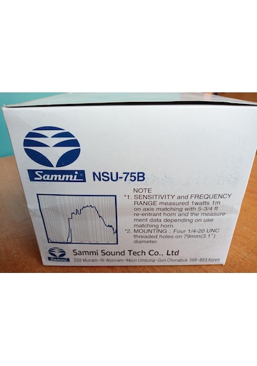 SAMMİ NSU75B/16 OHM 75 WATT ÜNİT HOPARLÖR KORE MALI