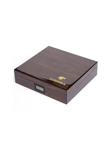 Cohiba Kahverengi Desenli Humidor Puro  Kutusu