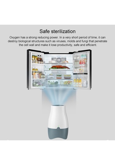 Ax168b Mini Buzdolabı Ozon Hava Temizleme Cihazı Ve Taze Koku Giderici Gri Beyaz