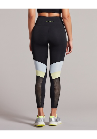 Skechers W Performance Coll. Mesh Detailed Ankle Legging Kadın Siyah Tayt S231402-001