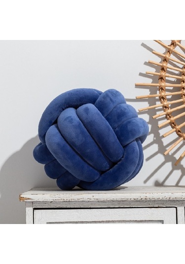 Tek Renkli Yastık, Üçlü İp Kristal Tüylü 28cm-14 Ekru