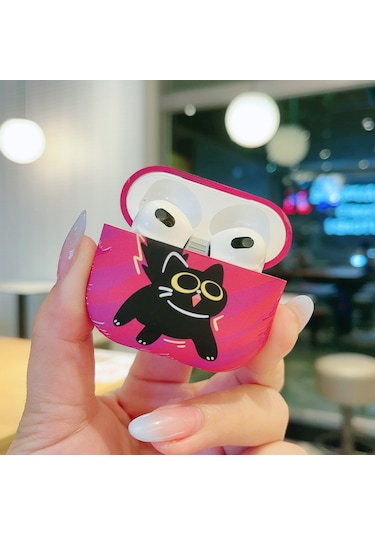 Airpods Uyumlu 3 İçin Kedi Ve Köpek Desenli Kulaklık Kutusu Buzlu Tpu Kılıfı Köpeği Keşfetmek Köpeği Keşfetmek