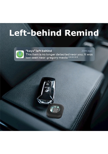 Geeroyoo 1 Adet Siyah Mini Bulucu Akıllı Kayıp Önleyici Cihaz