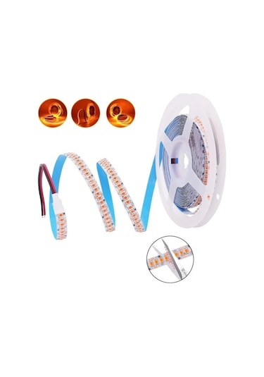 Cata Ct-4538 Amber Işık 5 Metre 240 Çipli İç Mekan Şerit Led