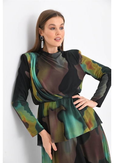 Ftz Women Kadın Likra Tül Takım Yeşil-yeşil Yeşil