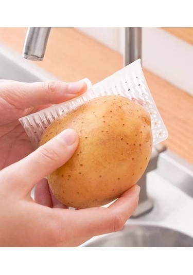 Kenpazar Çok Amaçlı Sebze Ve Meyve Temizleme Patates Soyma Fırçası Çok Renkli