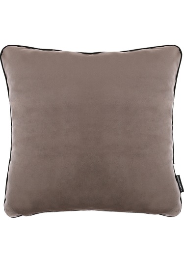 Biyeli Kırlent Yastık Kılıfı Vizon Rengi 45x45