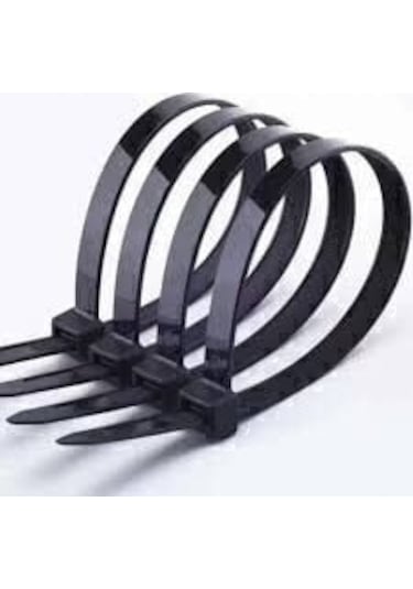 Uv Tork Kablo Bağı Cırt Kelepçe 4,8 Mmx430 Mm Siyah 100 'lü Paket