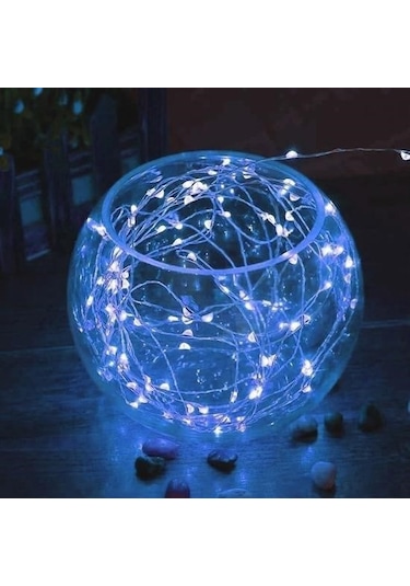 Buffer Pilli 5 Metre Dekoratif Peri Led Beyaz Aydınlatma Süsleme Lambası