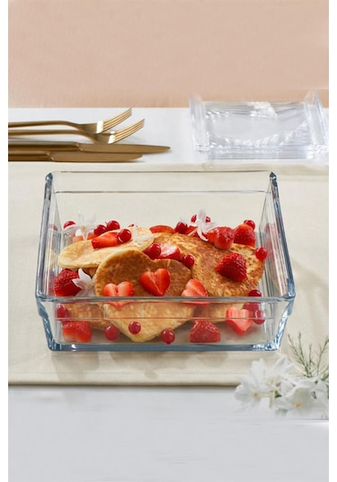 Paşabahçe Lazer Kesim Küçük Kare Borcam 59304 - Şeffaf