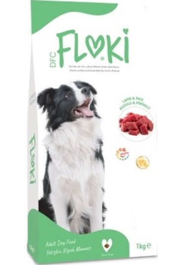 Floki Kuzu Etli ve Pirinçli Yetişkin Köpek Maması 1 KG