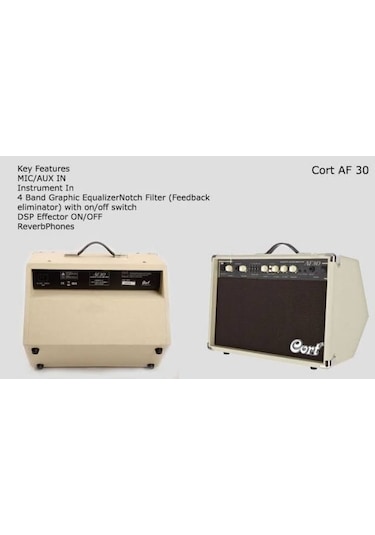 Cort Af30 Akustik Gitar (Saz) Amfisi 30W