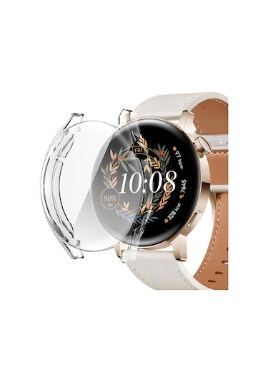 Microsonic Huawei Watch Gt3 42mm Kılıf 360 Full Round Soft Silicone