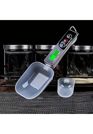 Willowhaven Siyah 1 Adet Dijital Ölçüm Kaşığı Terazisi, 0.01g-500g Hassas Paslanmaz Çelik Mutfak Aleti