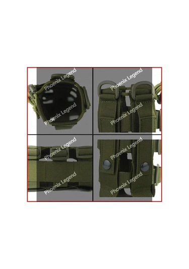 Mufunye Yeşil Askeri Kettle Çantası - Dikişli Çanta, Dış Mekan Dağıtımı, Dağcılık Aksesuarı, Omuz Kayışı İle Yeşil