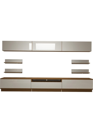 Decoraktiv Trendstyle 8ys Mdf Tv Ünitesi Tv Sehpası Ceviz - Beyaz