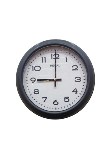 Regal 4290 Bw Özel Seri Metal Kasa Akar Sessiz Saniyeli Duvar Saati Çok Renkli