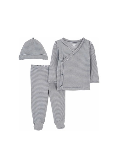 Carter's Layette Erkek Bebek 3'lü Alt Üst Set 1o967510 Mavi 001