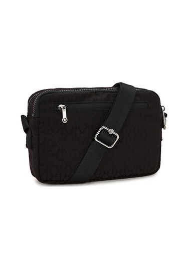 Kıplıng Abanu M Orta Boy Omuz Çantası Siyah Black Sıgnature Jq Siyah